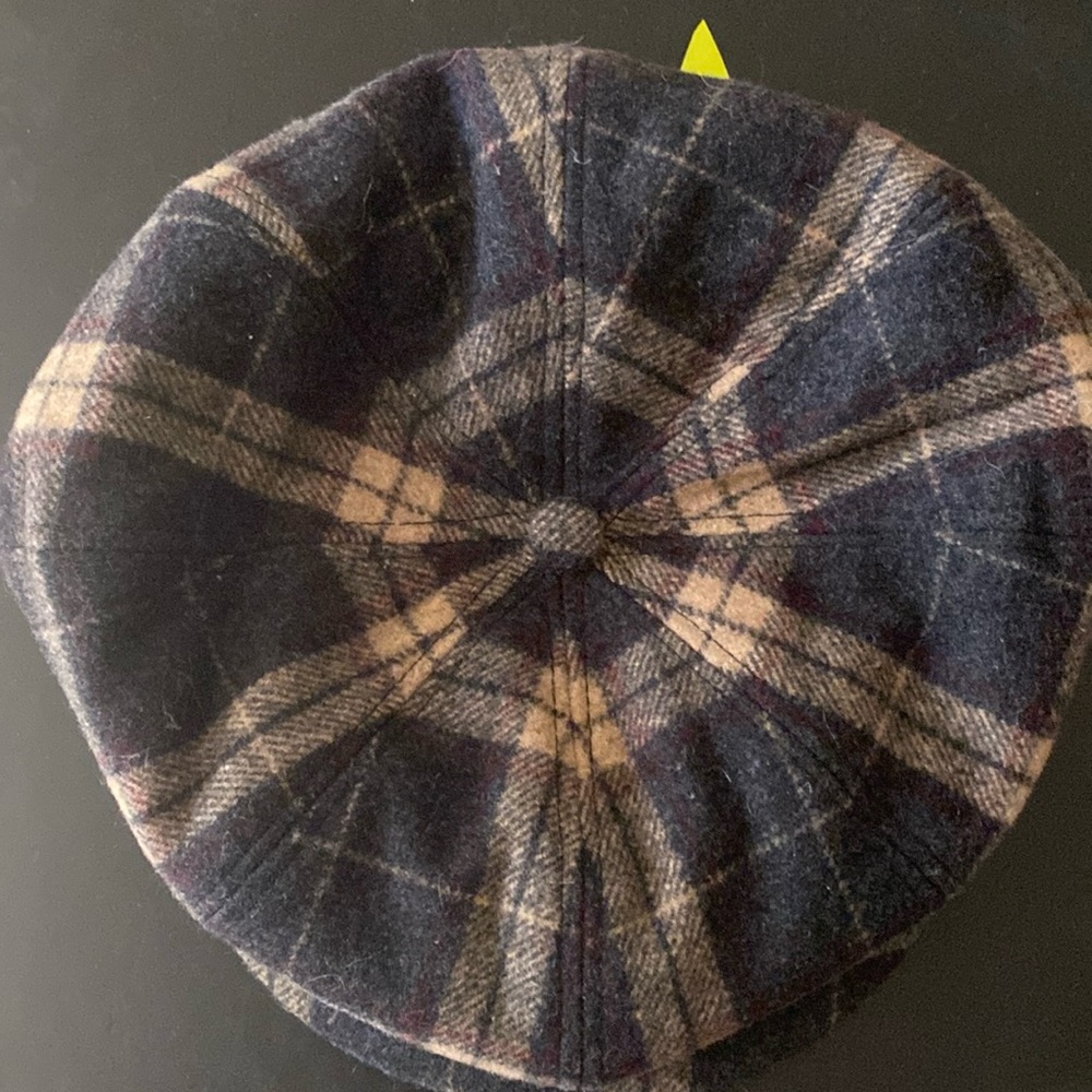 Adora six panel plaid newsboy OS wool fully lined